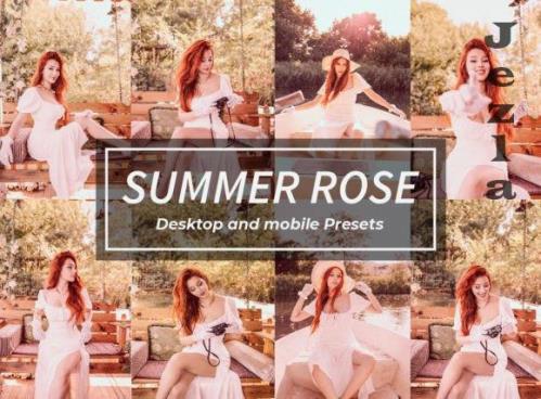 8 Summer Rose Lightroom Presets