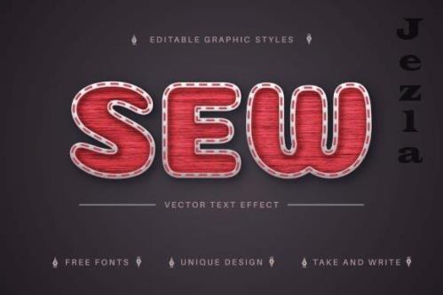 Stitch - Editable Text Effect - 13439959