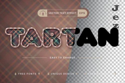 Stitch Tartan - Editable Text Effect - 13466029