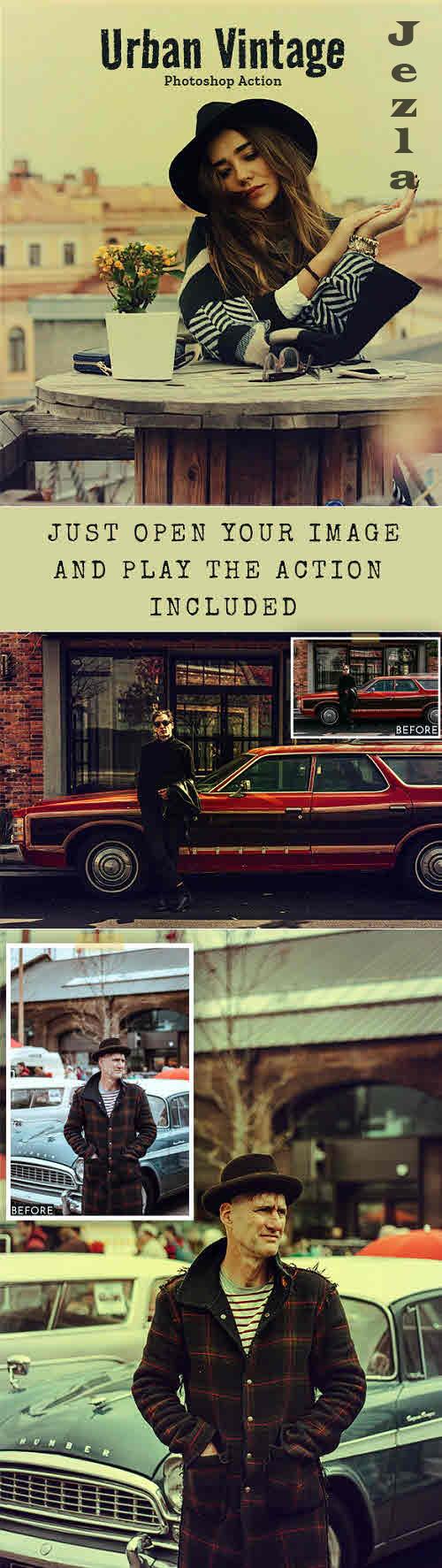 Urban Vintage- Photoshop Action - 35578482