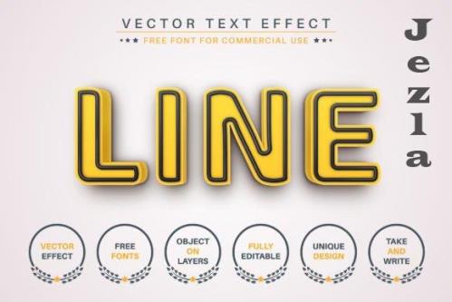 Abstract Yellow - Editable Text Effect, Font Style - 2482919